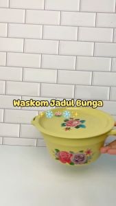 Baskom/Waskom/Panci Enamel TB Essentials Kuping + Tutup 22 CM | SGK - 22