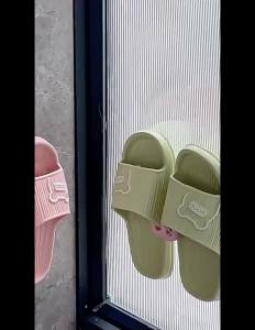 Nexlent Slippers Rack No Punching Bathroom Simple Slipper Hook