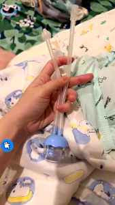 Dụng cụ hút mũi silicone y tế EMA cho trẻ sơ sinh chống trào ngược hút mũi bằng miệng