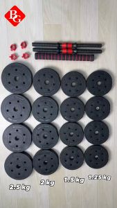 HTD Sport Dumbbell Set PVC 10 20 30 40 KG Set Alat Olahraga Fitness Angkat Besi