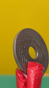 เหรียญ 10 สตางค์รูแท้ ปี พ.ศ.2457 เนื้อนิเกิล สภาพผ่านการใช้งาน