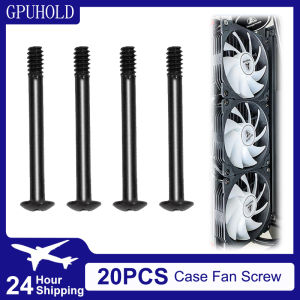 GPUHOLD 20PCS Computer Case Fan Long Screw Radiator PC Fan Screws Computer Cooling Chassis Fan Components Screw