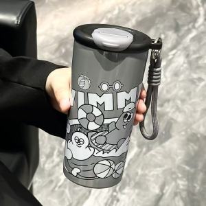 BIZE | Large Capacity Stainless Steel Insulated Tumbler with Double Drinking Straws