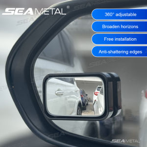 SEAMETAL 2pcs Car Mirror Wide Angle Car Blind Spot Mirrors 360 Degree Adjustable Observe HD Rearview Mirrors Car Accessories