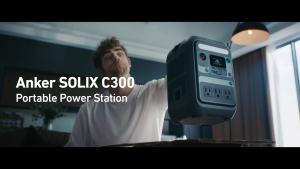 Anker SOLIX C300 Portable Power Station 288Wh 300W (600W Surge) Power Bank 7-Port Fast Charging A1722