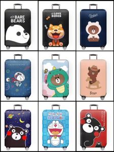 EKK Luggage Cover Protector Luggage Suitcase Elastic Cute Cartoon Anti Scratch Dust Proof Sarung Travel Luggage Bag Cover