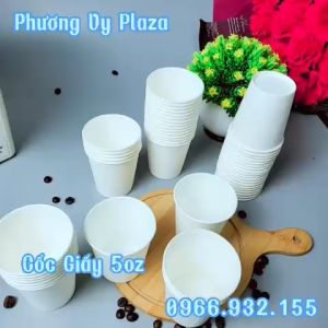 50 cốc giấy 150ml - 5oz ly giấy NHẬP KHẨU HÀN QUỐC cao cấp