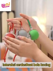 Mainan Bola Tali Kucing & Anjing: Smart Rotating Ball For Pet