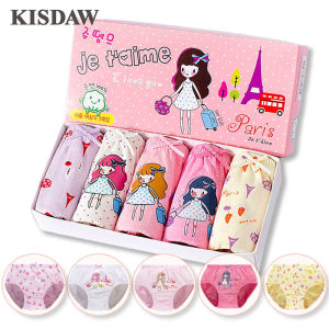 Sanrio | 4-pack Girls Panties Cotton Skin-friendly Childrens Triangle Underwear Beautiful Character Printed Adorable Briefs For Girls