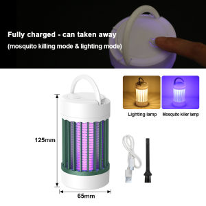 Parkson | Mosquito Pantry Lamp DC 5V Kills Electric Mosquitoes Portable USB Rechargeable Bedroom Outdoor Mute Bug Zapper Insect Trap Light