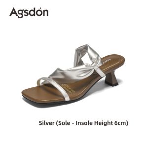 Agsdon | French Style Heel Sandals Not Tiring Suitable For Skirts New Summer