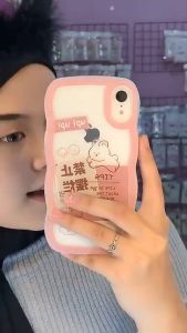 IPHONE Soft Case TPU Glossy Anti Pecah Desain Kelinci Untuk Iphone 11 12 PRO MAX XR XS MAX