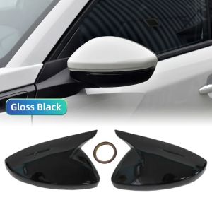 For Peugeot 208 308 408 508 307 308 2008 4008 5008 2013-2023 Trim Cover Side Mirror Cover  ABS Black Cap