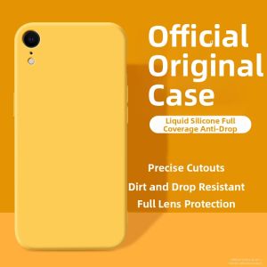 Imobile | Liquid Silicone iPhone XR Case Yellow Full Coverage Drop Protection