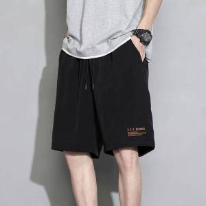 Mens Casual Cotton Work Shorts Summer Wear-Resistant Slim Fit Utility Five-Quarter Pants Straight Leg Youth Fashion Trend