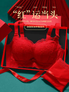Adjustable Thickened Wirefree Bra Luxurious Style Modal Lined Lace Edge Detachable Straps Polyester Fabric Gathered Design