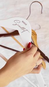 Personalized Wooden Clothes Hanger (Sold Per Piece)