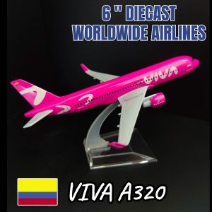 Metal Diecast Aircraft Model 6 Inches Scale Airbus Boeing 330 380 737 777 787 Replica Aviation Miniature Art Kid Fidget Boy Toy