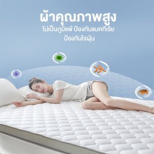 LINSY HOME ที่นอนยางพารา เวอร์ชันอัพเกรด สีเทา/สีขาว 3ฟุต 3.5ฟุต 5ฟุต 6ฟุต วางพื้นได้ ม้วนพับเก็บได้ รองรับสรีระ แก้ปวดหลัง ผ้านุ่มช่วยกันไรฝุ่น