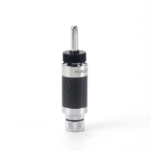 Furutech ทองแดงบริสุทธิ์เชื่อมฟรีคาร์บอนไฟเบอร์ U-รูปปลั๊กลําโพงเครื่องขยายเสียงฮอร์นล็อคปลั๊กกล้วย HiFi Audio อุปกรณ์เสริม