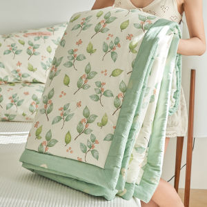 SHAYA | All Cotton Machine Washable Lightweight Summer Quilt Single