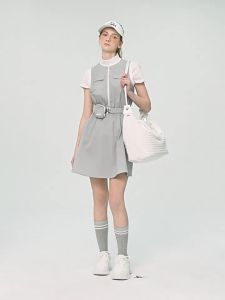 AIVEI | Leisure Sport High Waist Sleeveless Striped Dress