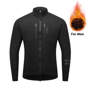 WOSAWE | WOSAWE Men Winter Cycling Jacket Warm Fleece Windbreaker Coat Windproof Outdoor Man MTB Cycling Clothing Hiking Outerwear