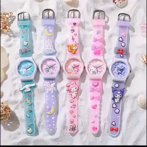 Jam Tangan Anak Sanrio Kuromi Melody Cinnamoroll 3D / kids watch sanrio