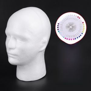 Plastic Foam Mannequin Head Stand for Cosplay Wig Support Placement Model Head Prop Hairdressing Accessories Cosplay Props