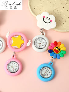 การ์ตูนพยาบาลนักเรียนสอบหมอซิลิโคน Night Light น่ารัก PIN BUCKLE นาฬิกาข้อมือ Retro Digital Display พร้อมสายรัดขยายได้