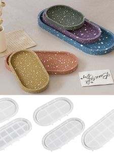 Khay Đựng Keo Dính Hình Elip Bằng Silicon DIY Khay Đựng Vật Liệu Nung Dung Tích Lớn Khay Đựng Dụng Cụ Nướng Kiểu Châu Âu