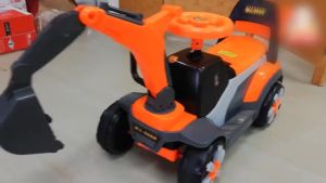 Kids Toy Excavator Scooter Pedal Excavator for Boy Childrens Three-wheel Excavator Toy Engineer Excavator Toys Ride