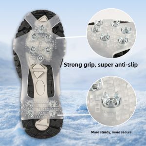 MONLEYTA | German Ice Claw Snow Boots Anti-Slip Shoe Covers Outdoor Winter Essential Mountain Climbing Tools Shoe Sole Stickers