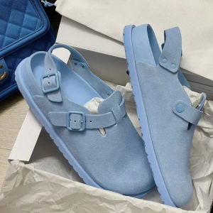 Giày Sandal Bốt Da Calfskin Mới 2025 Giày Mùa Hè Cho Nam Và Nữ Giày Mùa Hè Dây Đeo Đế Mềm Có Khóa Đế Giày Mùa Hè Thường Ngày