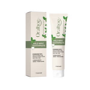 oralhoe | Mint Toothpaste—Nano-Hydroxyapatite Formula Removes Surface Stains and Freshens Breath For Daily Oral Care