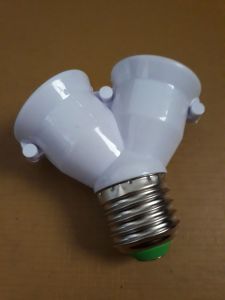 คั่วหลอดไฟแยกเป็น 2 หลอด คั่ว E27 ใส่ได้กับทั้งหลอดไส้ หลอด led (แจกคูปองพิเศษสำหรับผู้ติดตามร้านค้า)