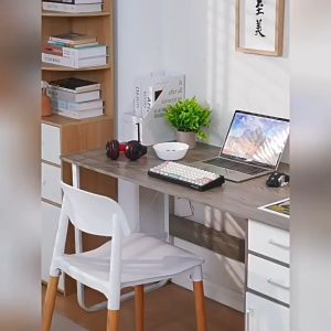 โต๊ะทำงาน โต๊ะคอมพิวเตอร์ พร้อมลิ้นชัก พื้นที่จัดเก็บขนาดใหญ่ ขาเหล็กรองรับน้ำหนักได้ดี แข็งแรง สำหรับใช้ที่บ้านและออฟฟิศ