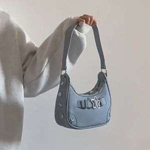 BAO150 Tas Model Bulan Sabit Bintang Shoulder Bag / Tas Bahu Kulit Wanita Tas Hp Cewek Shoulder Bag