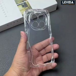 Softcase Silikon Bening Melting Case Gelombang Redmi Note 14 Pro 4G Redmi Note 14 Pro 5G Redmi Note 14 Pro Plus