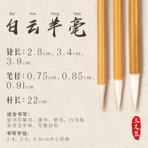 Bút Lông Cừu Deli White Cloud Bút Viết Chữ Hán Bút Vẽ Trung Hoa Bộ Ba Bút Lông Cừu Lông Sói Lông Cừu Mềm Dùng Cho Học Sinh
