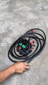 Hệ Thống Tưới Phun Sương Tự Động Làm Mát Căn Nhà Cây Cảnh -Bộ 10m dây và 12 béc phun