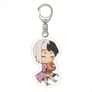 Bandai | Bộ Móc Khóa Acrylic Anime Dr.STONE 55MM Có Hình Senku Ishigami Taiju Oki Yuzuriha Ogawa Chrome Kohaku Ruri - Quà Tặng Dễ Thương