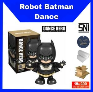 Mainan robot dance hero batman music joget dancing led jumbo mainan robot batman dancing joget