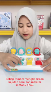 [KST] Mainan Pop Up Edukasi Anak Kendaraan Hewan Bentuk Warna Warni Motorik Kado Ulang Tahun