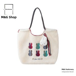 M&G SHOP | Lovely Miffy Rabbit Embroidery Handbag for Girls Autumn and Winter