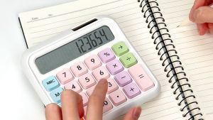 KALKULATOR AKUNTANSI HITUNG CEPAT 12 DIGIT ANGKA WARNA MACAROON PASTEL DENGAN DUAL POWER BISA PAKAI BATERAI DAN MATAHARI