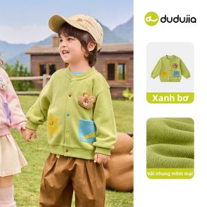 DUDUJIA | Áo Sweater Hình Cartoon Mùa Thu