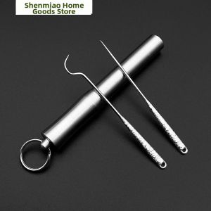 Jiaxu | Portable Hook Shaped Metal Toothpick