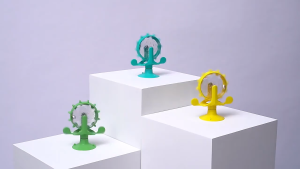 Interactive Cat Dog Treat Dispenser Toy Rotatable Wheel Slow Feeder IQ Training Puzzle Toy for Kitten Puppy Small Dogs Pet Sup