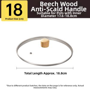 DEMING | Heat-resistant Transparent Glass Pot Lid 32cm